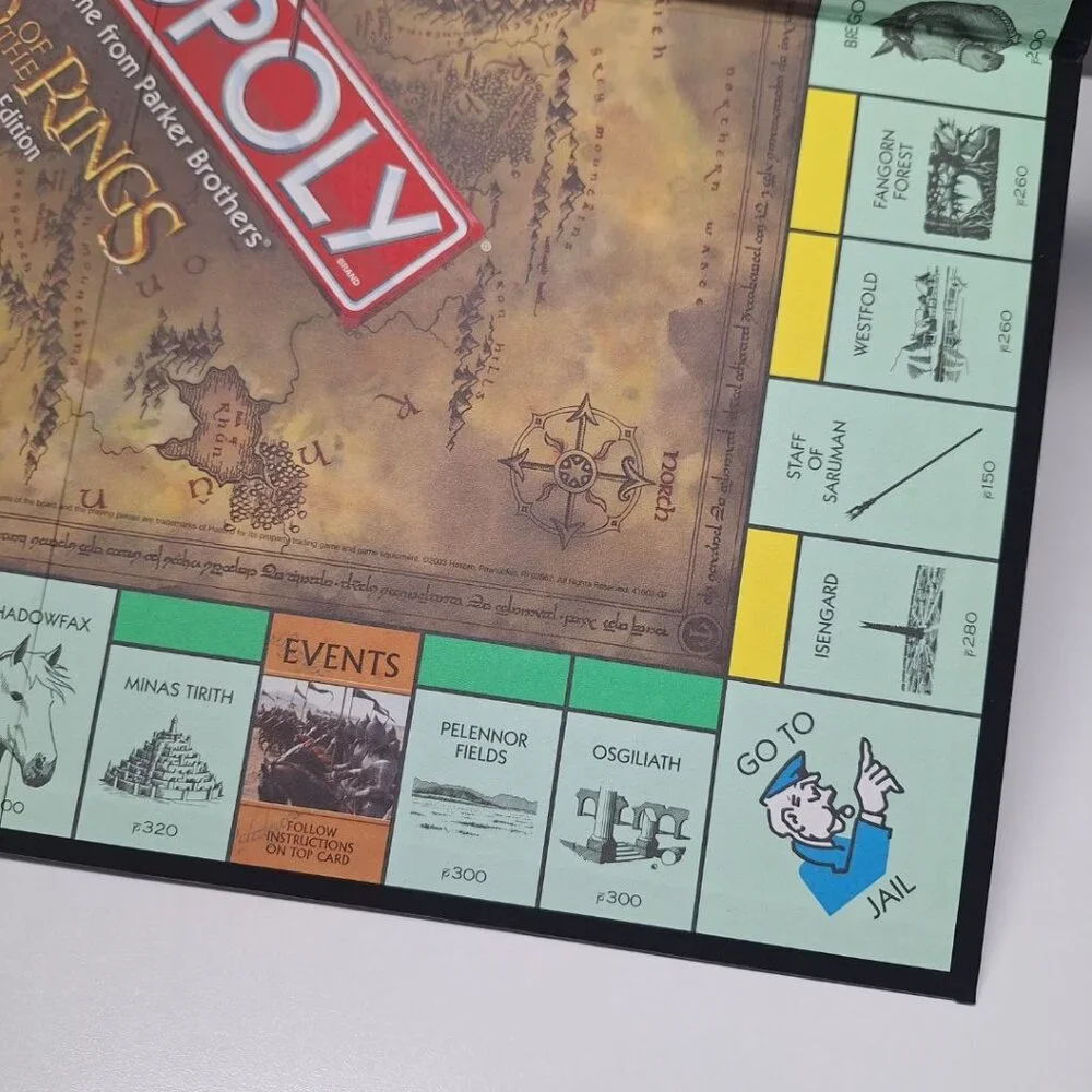Monopoly Lord Of The Rings‎ Trilogy Game Board Replacement Piece 2003 Vintage